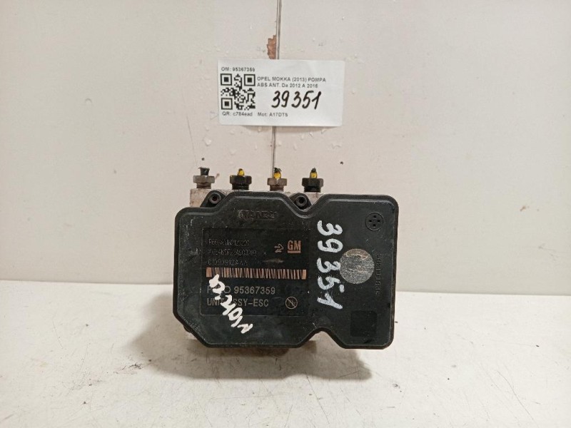 Pompa ABS ANT 95367359 Opel Mokka 2013