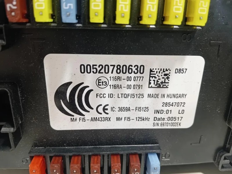 Centralina Scatola Fusibili 00520780630 Jeep Renegade 2015