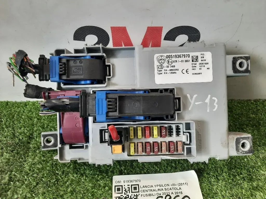 Centralina Scatola Fusibili 519367970 Lancia Ypsilon III 2011