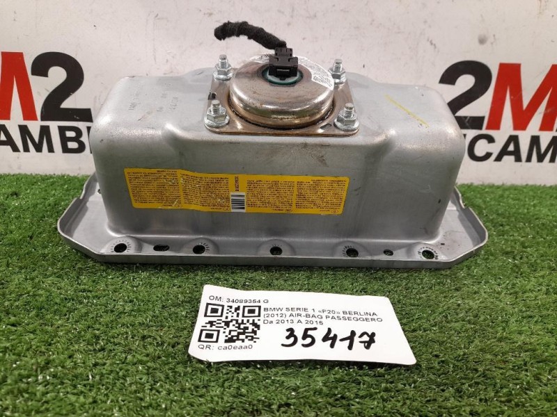 Air-bag Passeggero 34089354 G Bmw Serie 1 F20 Berlina 2012