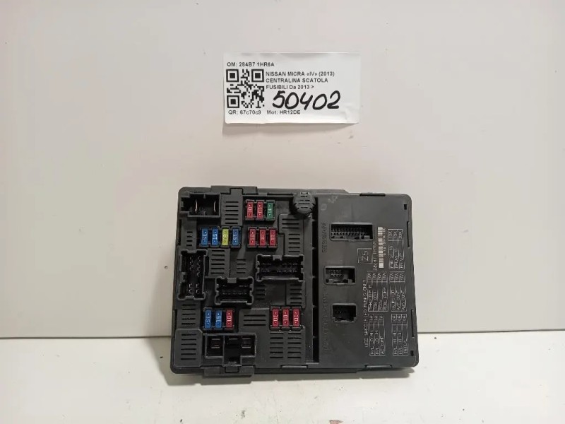 Centralina Scatola Fusibili 284B7 1HR6A Nissan Micra IV 2013