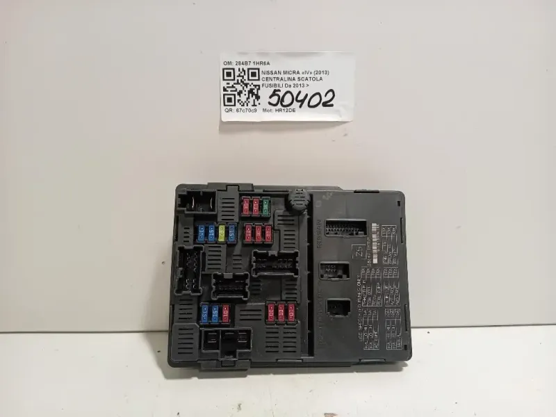 Centralina Scatola Fusibili 284B7 1HR6A Nissan Micra IV 2013