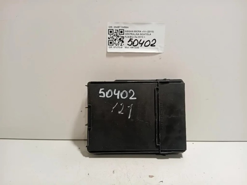Centralina Scatola Fusibili 284B7 1HR6A Nissan Micra IV 2013
