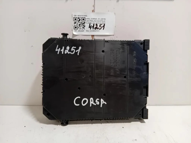Centralina Scatola Fusibili 9830707680 Opel Corsa F 2019