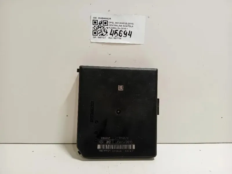 Centralina Scatola Fusibili 284B66852R Opel Movano B 2010