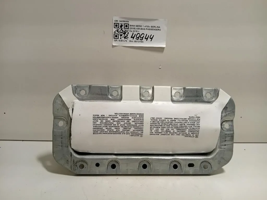 Air-bag Passeggero 34089354 Bmw Serie 1 F20 Berlina 2015