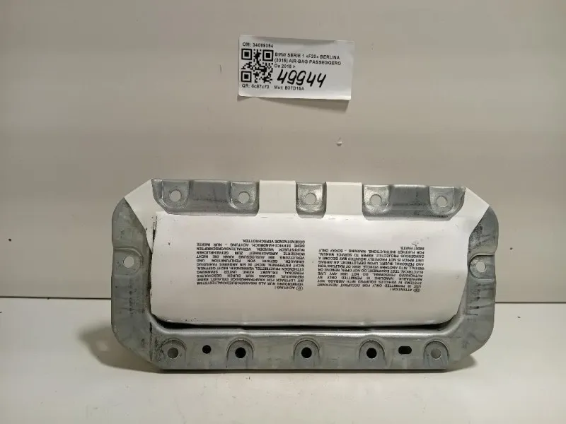 Air-bag Passeggero 34089354 Bmw Serie 1 F20 Berlina 2015