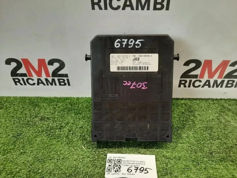 Centralina Scatola Fusibili 9651196780A Peugeot 307 CC 2001