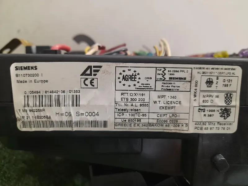 Centralina Scatola Fusibili 7M3962258R Seat Alhambra 7V9 2001