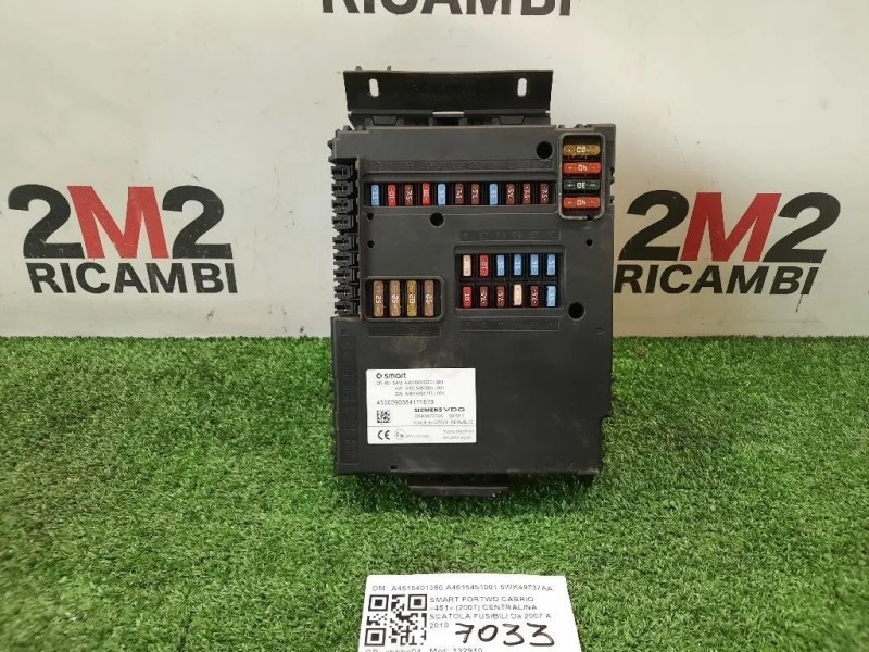 Centralina Scatola Fusibili A4515401350 A4515451001 5WK49737AA Smart Fortwo Cabrio 451 2007
