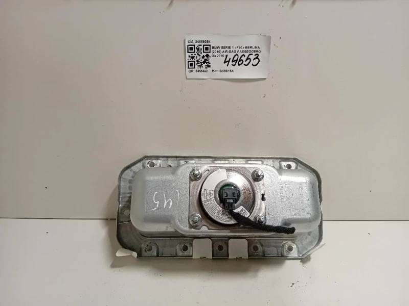 Air-bag Passeggero 34089354 Bmw Serie 1 F20 Berlina 2015