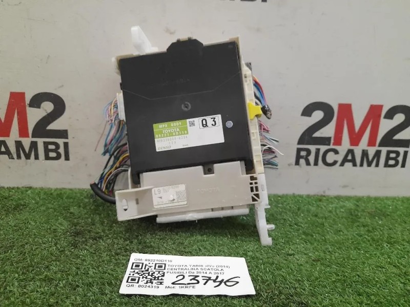 Centralina Scatola Fusibili 892210D110 Toyota Yaris IV 2014