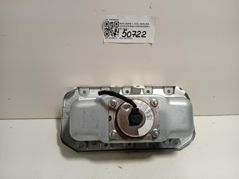 Air-bag Passeggero 34089354 Bmw Serie 1 F20 Berlina 2015