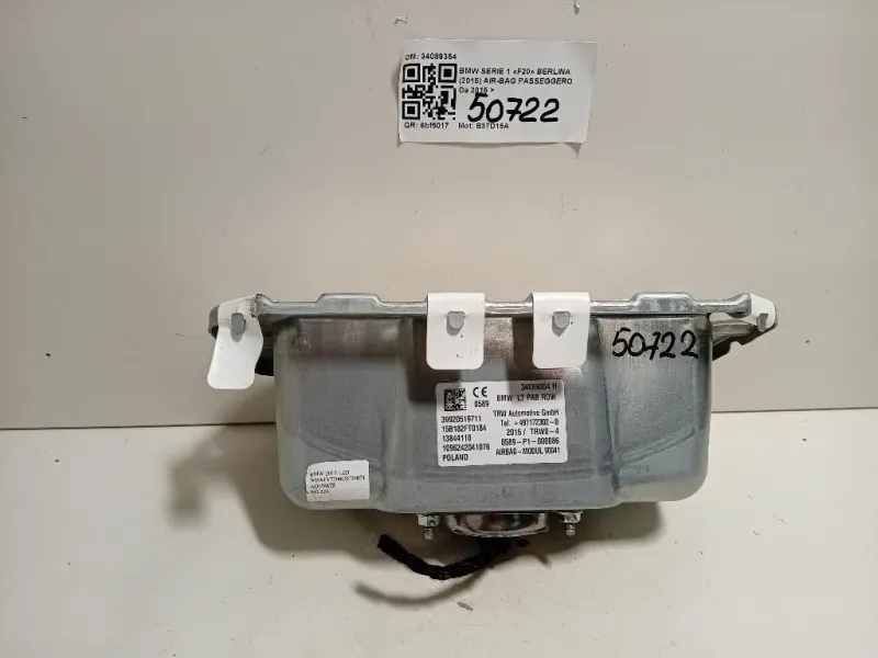 Air-bag Passeggero 34089354 Bmw Serie 1 F20 Berlina 2015