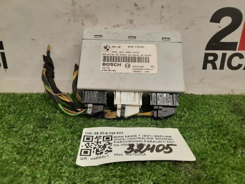 Centralina Sensori Parcheggio Paraurti ANT 6620-9 225 824 Bmw Serie 1 E81 Berlina 2005