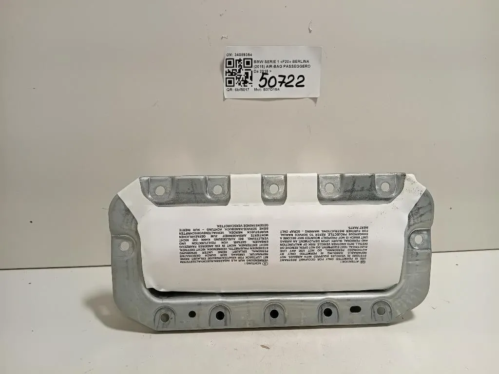Air-bag Passeggero 34089354 Bmw Serie 1 F20 Berlina 2015