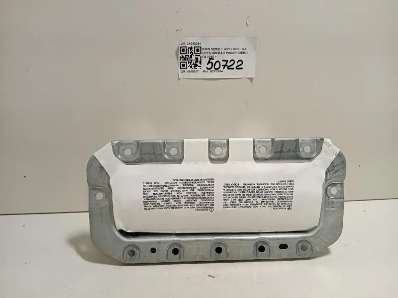 Air-bag Passeggero 34089354 Bmw Serie 1 F20 Berlina 2015