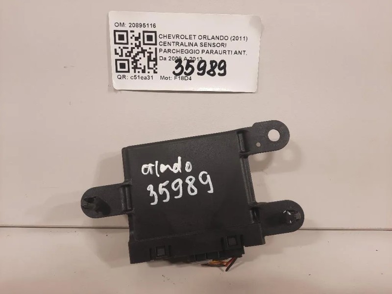 Centralina Sensori Parcheggio Paraurti ANT 20895116 Chevrolet Orlando 2011