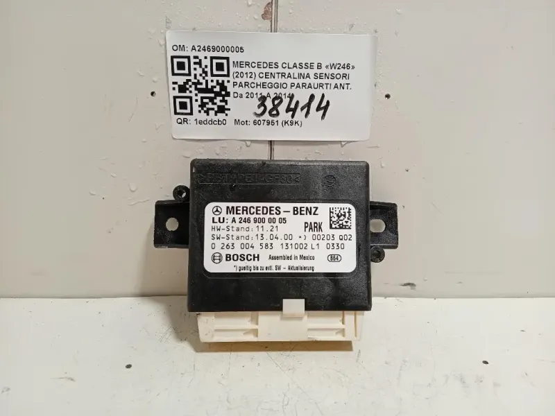 Centralina Sensori Parcheggio Paraurti ANT A2469000005 Mercedes Classe B W246 2012