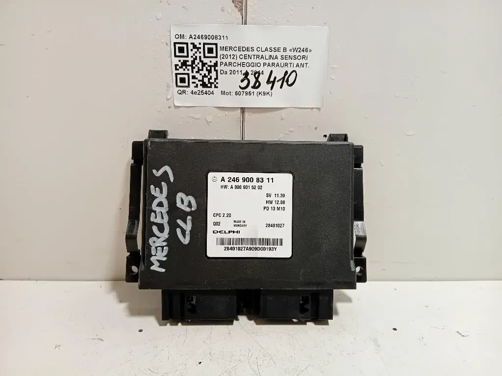 Centralina Sensori Parcheggio Paraurti ANT A2469008311 Mercedes Classe B W246 2012