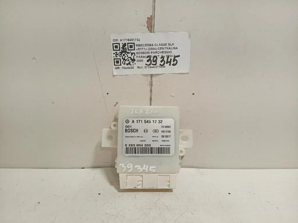 Centralina Sensori Parcheggio Paraurti ANT A1715451732 Mercedes Classe SLK R171 2004