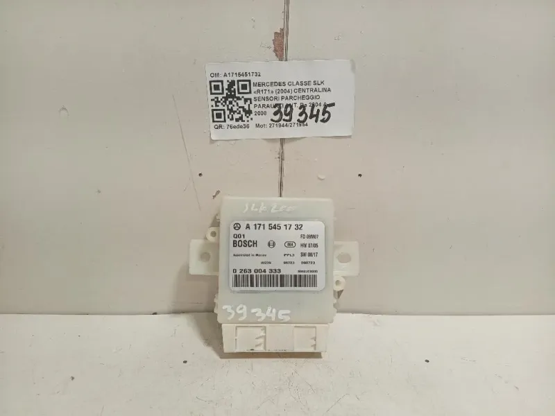 Centralina Sensori Parcheggio Paraurti ANT A1715451732 Mercedes Classe SLK R171 2004