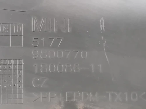 Modanatura Paracolpi Passaruota POST DX 5177 9800770 Mini Countryman Cooper R60 2010