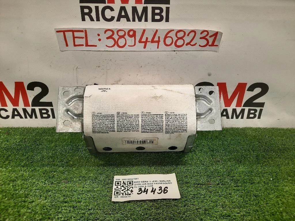 Air-bag Passeggero 399138247051 Bmw Serie 3 E90 Berlina 2005