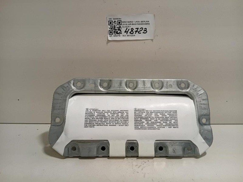 Air-bag Passeggero 34089354 Bmw Serie 1 F20 Berlina 2015