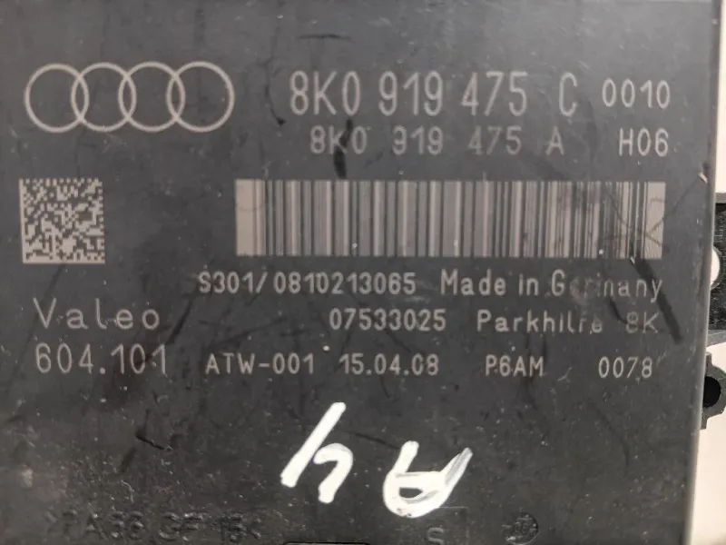 Centralina Sensori Parcheggio Paraurti POST 8K0 919 475 C Audi A4 8W5 Avant 2015