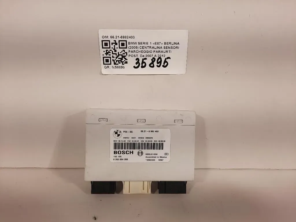 Centralina Sensori Parcheggio Paraurti POST 6621-6982403 Bmw Serie 1 E87 Berlina 2005