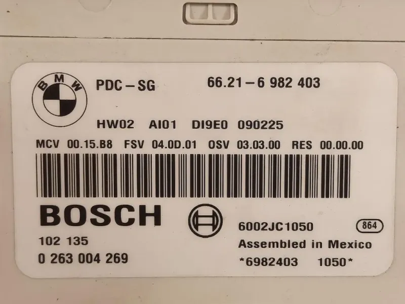 Centralina Sensori Parcheggio Paraurti POST 6621-6982403 Bmw Serie 1 E87 Berlina 2005
