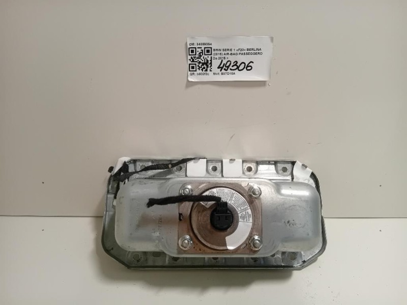 Air-bag Passeggero 34089354 Bmw Serie 1 F20 Berlina 2015