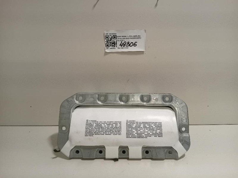 Air-bag Passeggero 34089354 Bmw Serie 1 F20 Berlina 2015