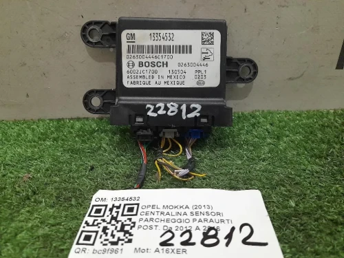 Centralina Sensori Parcheggio Paraurti POST 13354532 Opel Mokka 2013