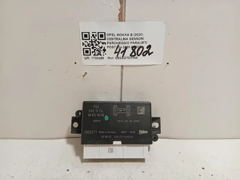 Centralina Sensori Parcheggio Paraurti POST 9842516380 Opel Mokka B 2020