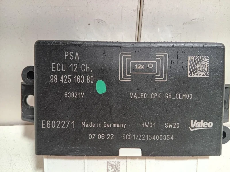 Centralina Sensori Parcheggio Paraurti POST 9842516380 Opel Mokka B 2020