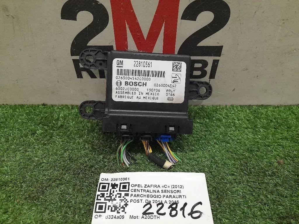 Centralina Sensori Parcheggio Paraurti POST 22810361 Opel Zafira C 2012