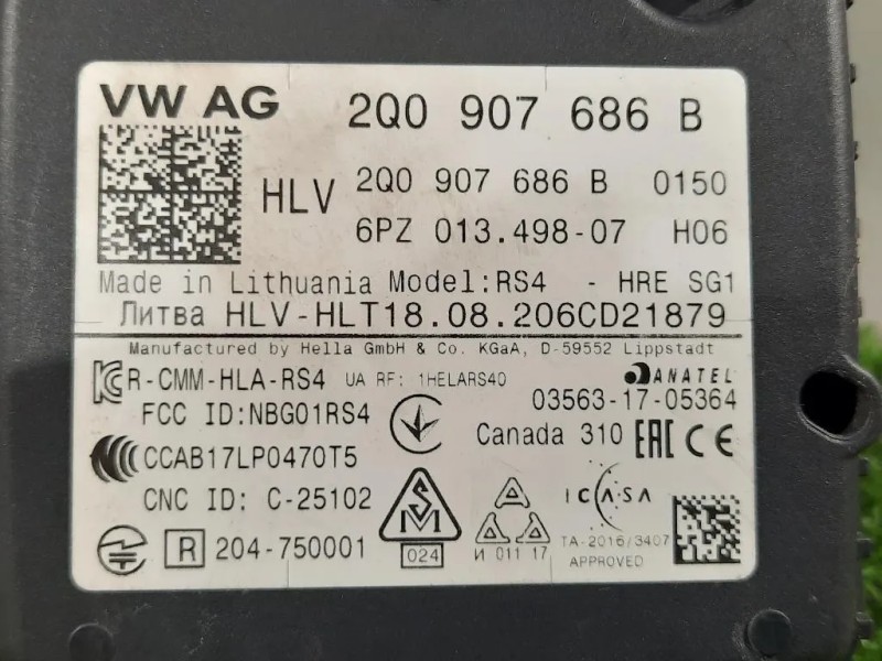 Centralina Sensori Parcheggio Paraurti POST 2Q0907686A DX Volkswagen T-roc 2017