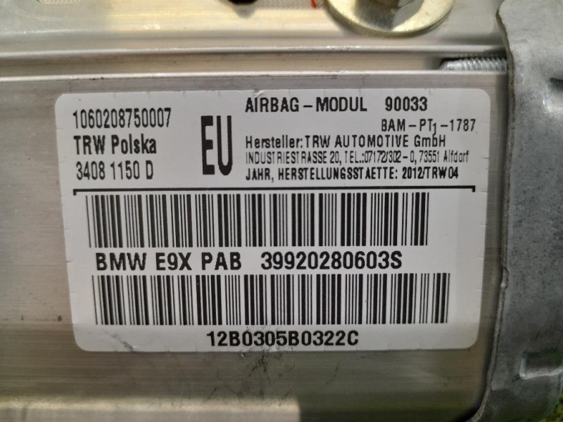 Air-bag Passeggero 39920280603S Bmw Serie 3 E90 Berlina 2005