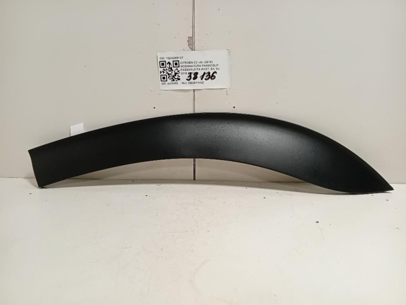 Modanatura Paracolpi Passaruota POST SX YQ000651XT SX Citroen C3 III 2016