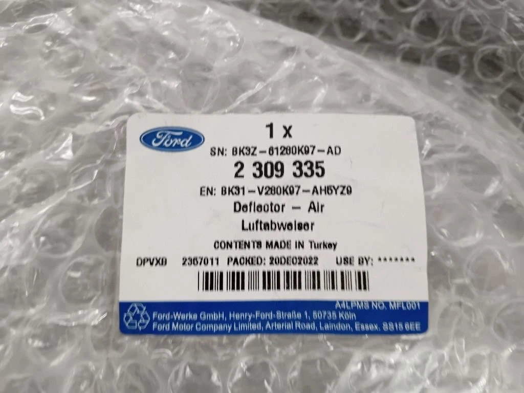 Modanatura Paracolpi Passaruota POST SX BK31-V280K97-A Ford Transit VI 2019