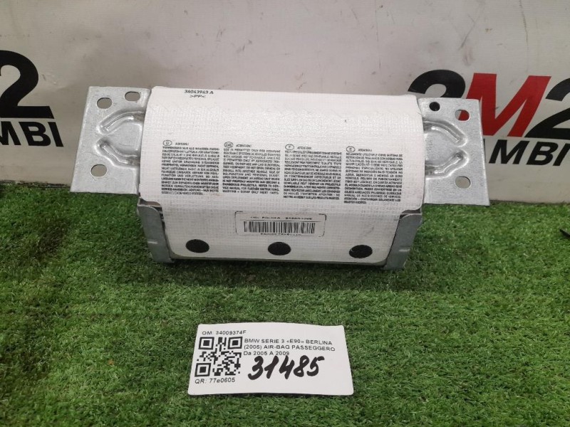 Air-bag Passeggero 34009374F Bmw Serie 3 E90 Berlina 2005