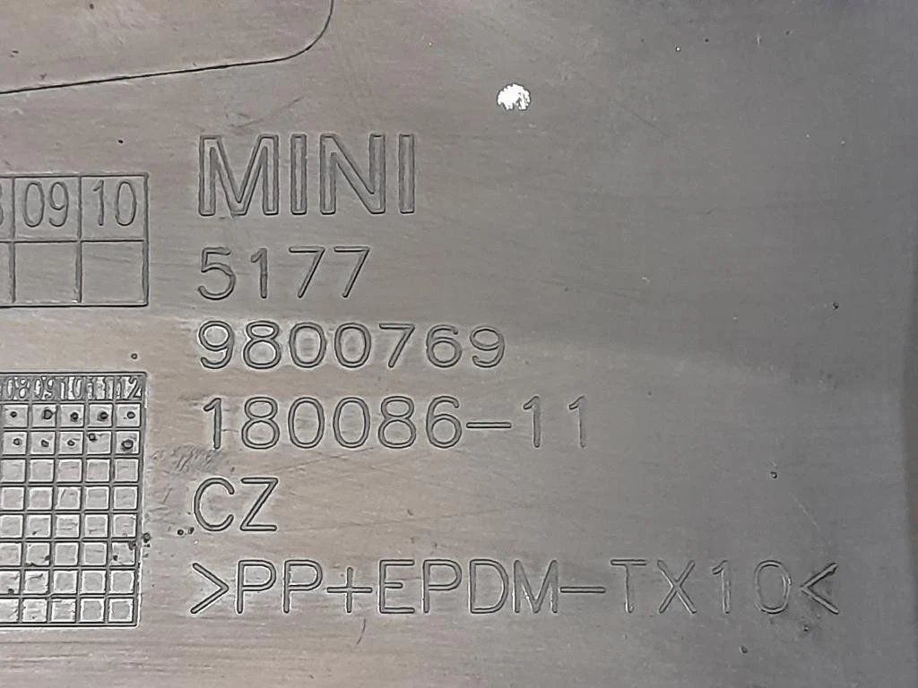 Modanatura Paracolpi Passaruota POST SX 5177 9800769 Mini Countryman ONE R60 2010