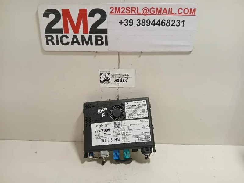 Centralina Sistema DI Navigazione 84387989 Opel Astra K 2016