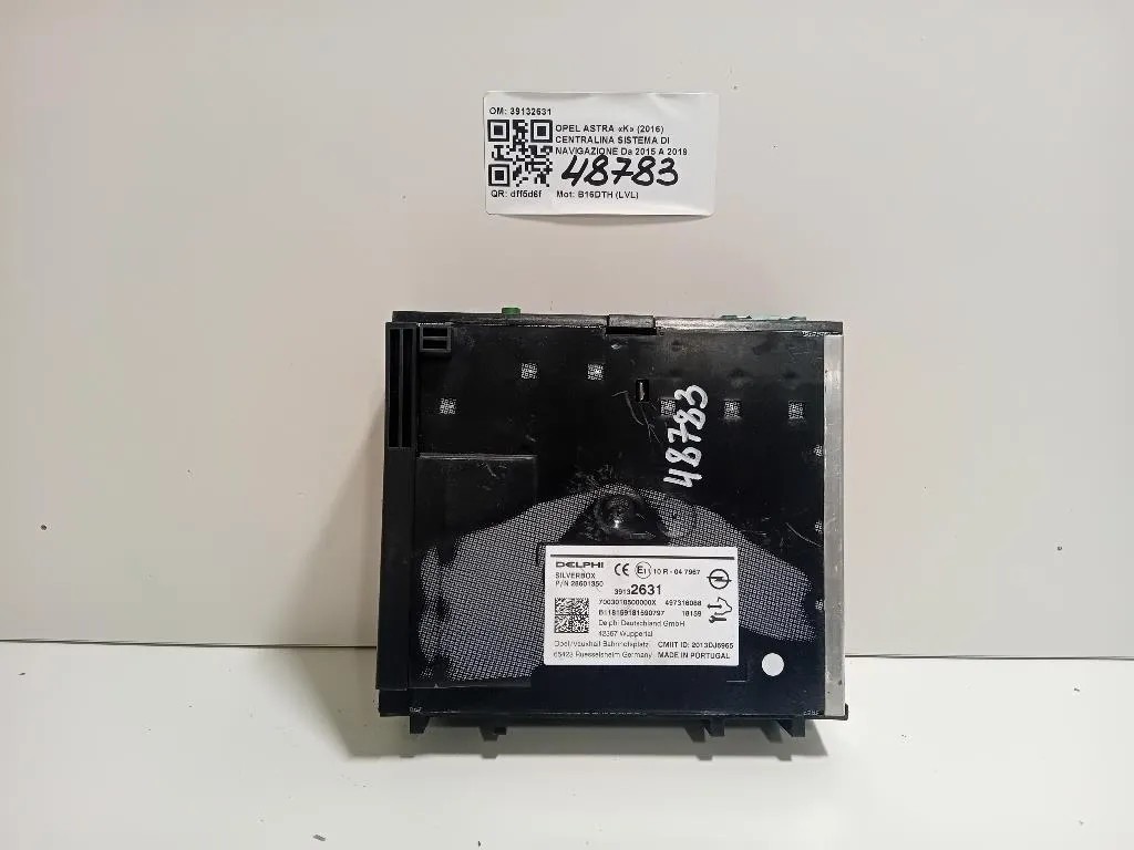 Centralina Sistema DI Navigazione 39132631 Opel Astra K 2016
