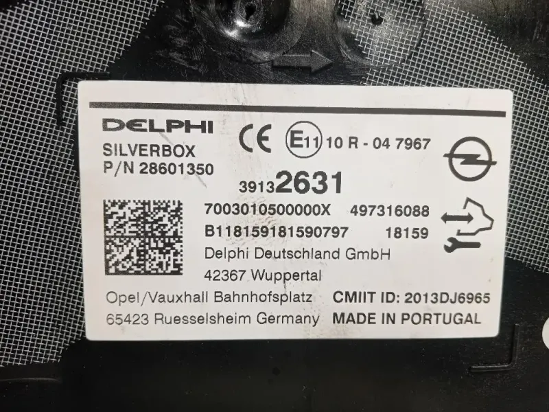 Centralina Sistema DI Navigazione 39132631 Opel Astra K 2016