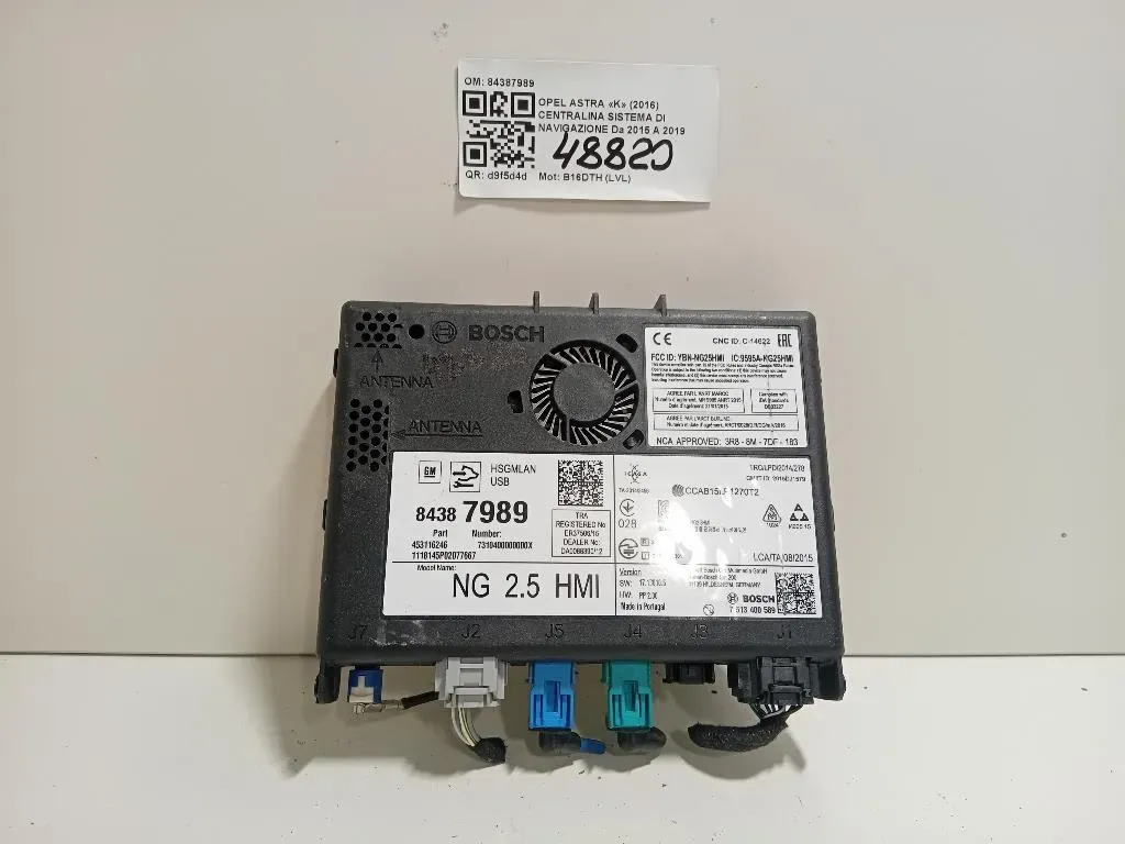 Centralina Sistema DI Navigazione 84387989 Opel Astra K 2016