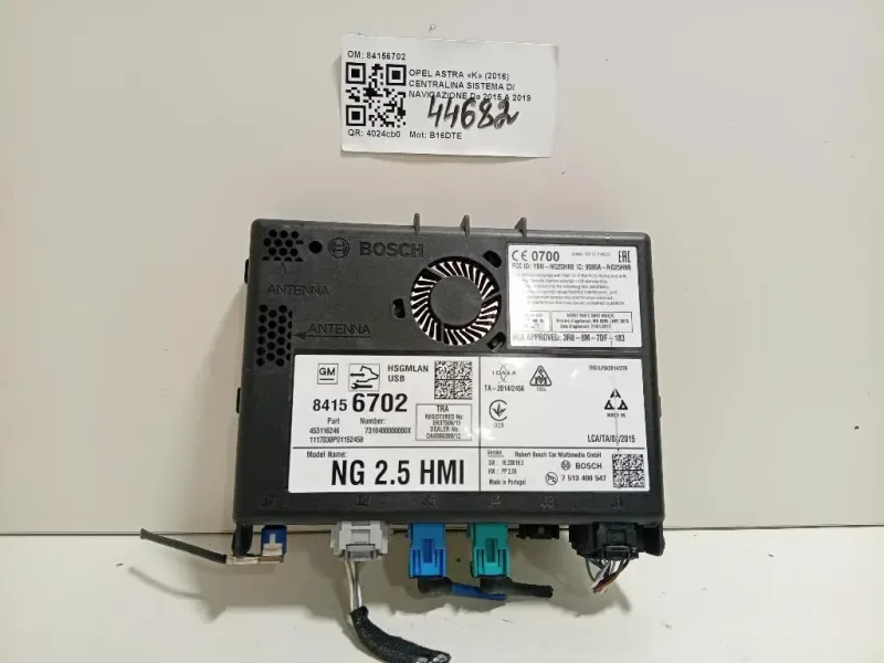 Centralina Sistema DI Navigazione 84156702 Opel Astra K 2016