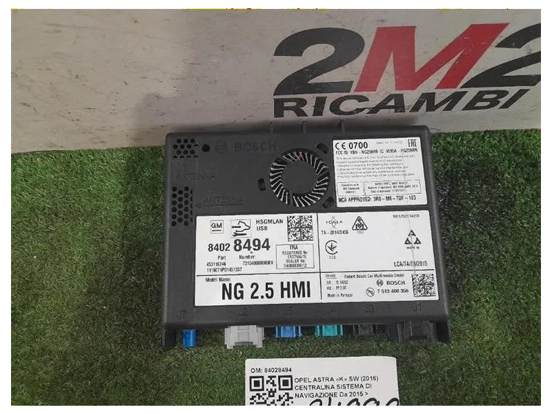Centralina Sistema DI Navigazione 84028494 Opel Astra K SW 2016